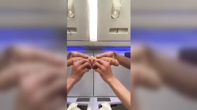 Gay Twink Goes Wild with Dildos on an Airplane, Causing Mischief and Mayhem