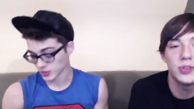 Cute and young couple webcams in sexy twink outfits