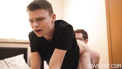 Tiny Twink Stepsons Take on Big Dads Raw Cocks in Rough Sex Scenes