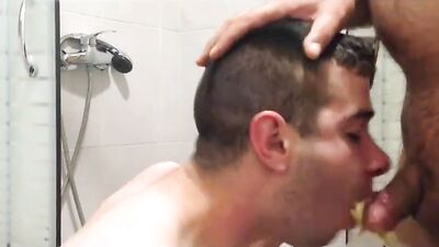 Piss Play between a Dominant Dad and his Step Son: Fetish Fun