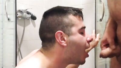 Piss Play between a Dominant Dad and his Step Son: Fetish Fun