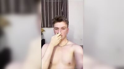 Tiny Twink Sucks and Huffs a Monster Dick in a Sexy Fetish Shoot
