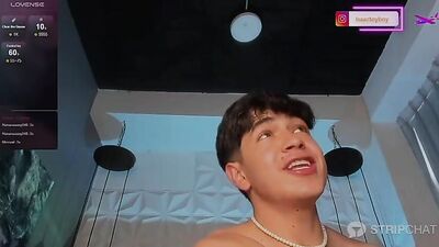 Young Isaacs BIG COCK and CUM SHOTS on Web Cam!