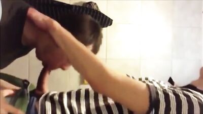 French Cock Sucker Swallowing French Cum on the Streets of Paris