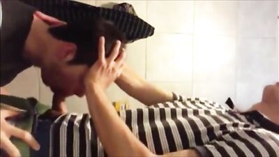 French Cock Sucker Swallowing French Cum on the Streets of Paris