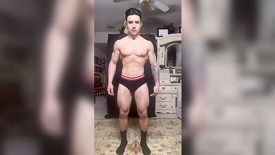 Sexy Muscle Hunter: Juilien Part 2 - Solo Bodybuilding Explosion!