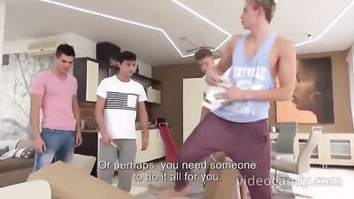 Christian, Andre and Jerome Go Down Under the BelAmi Tree and Enjoy a Tasty Treat with Their Mouths