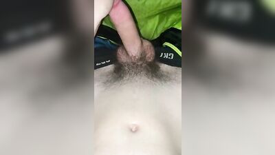 Young hunk discovers his own sexual prowess after a long day at the office