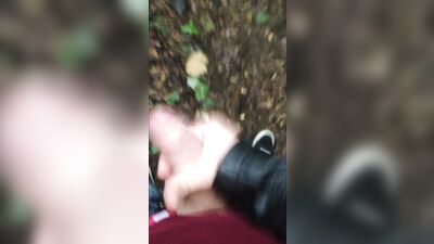 Cumshot in public
