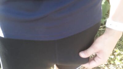 Cumshot from boy in Public