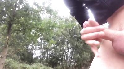 boy - Risky jerking in public