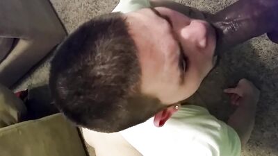 Cant Take The D So Made The White Boy Clean My Dick Off And Swallow My Cum