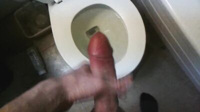 travelling: dribble cum in hostel bathroom