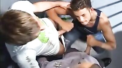 Hot & Hung Twinks Take on a Gangbang with Explosive Cum Shots!