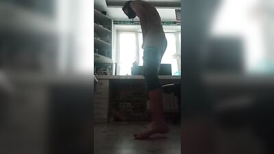 Young Russian Twink Gives an Exhilarating Hand Job in Front of His Webcam