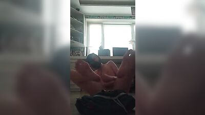 Young Russian Twink Gives an Exhilarating Hand Job in Front of His Webcam