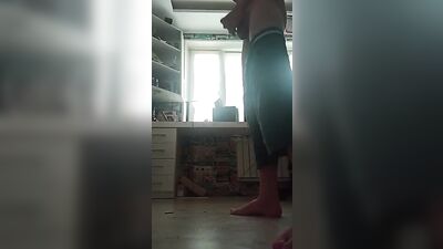 Young Russian Twink Gives an Exhilarating Hand Job in Front of His Webcam