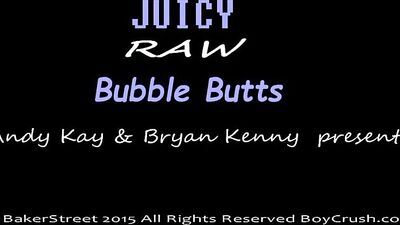 Raw & Juicy: Uncut Bubble Butt Bareback Threesome - (HD)