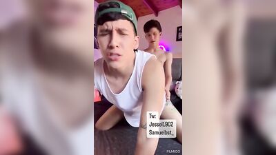 Samuels Friendly Amigo Gives Samuel a Blowjob While Teasing His Big Colombian Cock