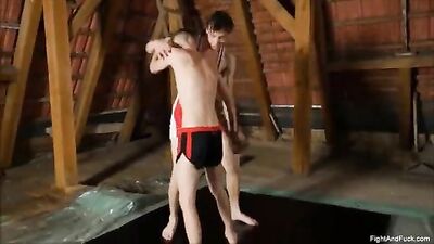 Dominant Wrestling Twinks Suck and Slurp Monstrous Big Dicks