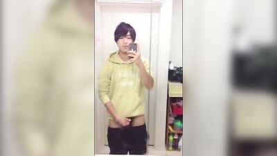 Japanese Boy Cums in Sensational Amateur Solo Cumshot 254!