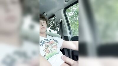 Straight Amateur Muscle Men Jerk Off and Cum in Their Car!