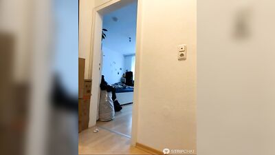 German Straight Hallway Pissing and Cumming Blonde Boy BWC22 Webcam Amateur Solo Fetish Handjob