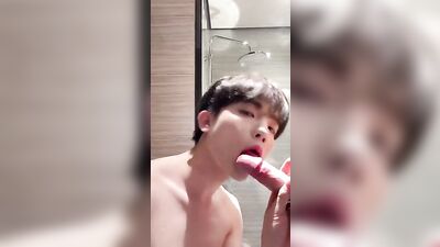 Asian Amateur Boy Loves His Pacifier during Sexual Encounter