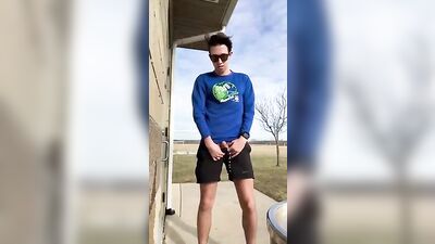 Average Joe Peeing in the Park