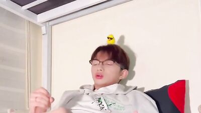 Asian Beauty Enjoys a Musical Solo Experience in the Shower