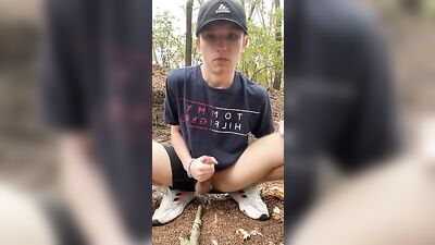 Twink Cums Outdoors 199