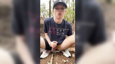 Twink Cums Outdoors 199