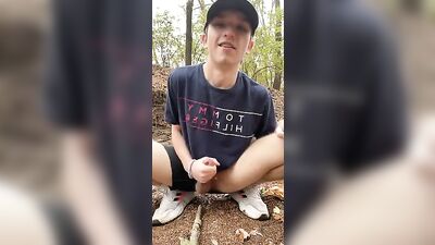 Twink Cums Outdoors 199