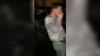 Young Voyeur Boy Sucks Off a Huge Dick in Public