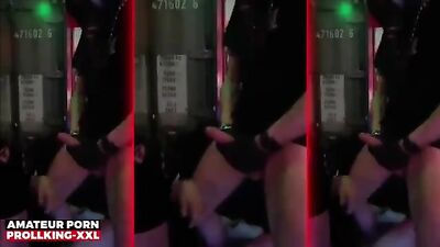 White Chav in Socks and Trackies Gets Wanked by a Boy ,