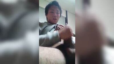 Young Japanese Men Taking Sweet Nekama Cum Shots in a Quiet Room