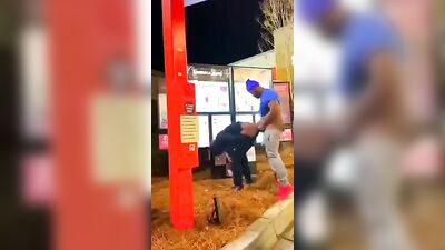 Big Black Action: Public Exhibition of a BBC with a Voyeur in the Mix