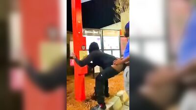 Big Black Action: Public Exhibition of a BBC with a Voyeur in the Mix