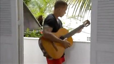 Latino Bros Playing with Their Muscles and Big Cocks in a Public Match, Ending with Dirty Frat Hookups