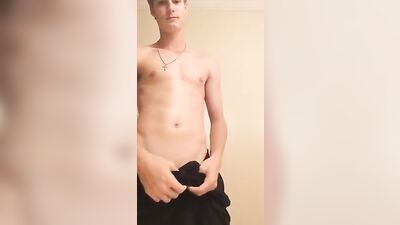 Young and sexy amateur blonde boys show off their impressive physical features in this solo straight boy video