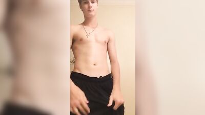 Young and sexy amateur blonde boys show off their impressive physical features in this solo straight boy video