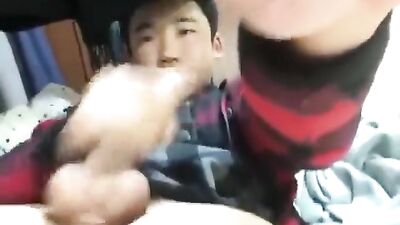 Young Japanese Baseballer Cums with Pure Joy