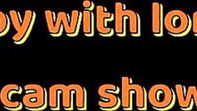 Young Twink With Long Hair Takes a Handful of Big Cocks on His Cam Show