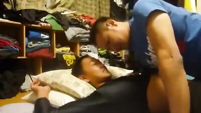 Hands-on Japanese boy, a pure and innocent teen, offers his help in handjob service15