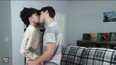 Deep Throating and Swallowing: Hot Action Between Two Young Suckers with Bareback Cum Shots in the Mouth