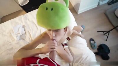 Mature Man Meets Young Boy in Cosplay Fetish Fuck, Asian Anal Adventure