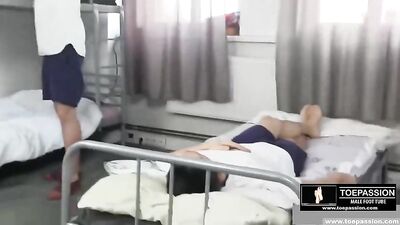 Humiliated and Licked Toe, Four Gay Boys Succumb to Painful Anal Fucking