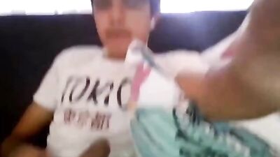 Latino Solo Jerk-Off Cumshot Featuring Foot Fetish and Sperme