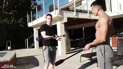 Muscle Hunt: A Personal Trainers Action Ass Play with Cum Shots