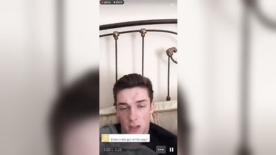 Amateur Solo - Handsome Cute Model Gets His Clothes Soaked with Cum